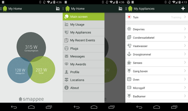 L'application Smappee