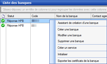 Export certificat banque Sage Direct